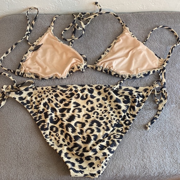 J. Crew Animal Print Two Piece Swimsuit - Picture 2 of 8